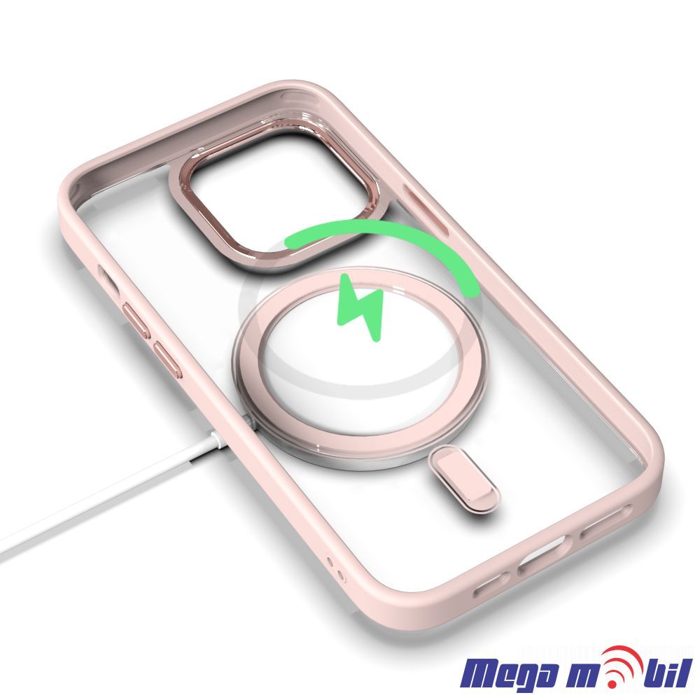 Futrola iPhone 13 Pro Max Magsafe Acrylic rose.
